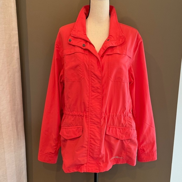 Eddie Bauer Jackets & Blazers - Eddie Bauer Women's Coral Windbreaker Zip Vented Nylon Jacket, Outdoor Size XL